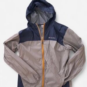 Columbia Women's Navy and Gray Raincoat